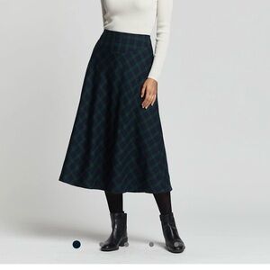 Pendleton Green and Blue Plaid Skirt